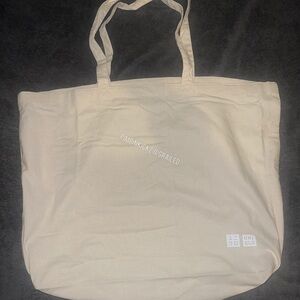 UNIQLO unisex tote bag (cream) Large